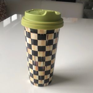 Mackenzie Childs 16 oz porcelain hot and cold cup